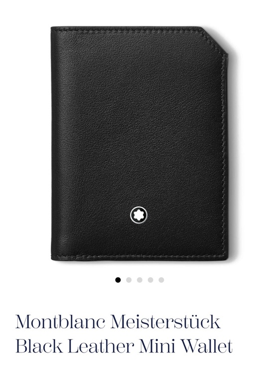 Montblanc Other - BNIB Montblanc Meisterstück Black Leather
Mini Wallet/ Full Set